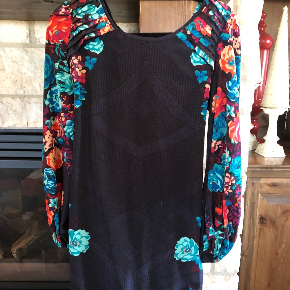 Xhilaration Navy Floral Dress